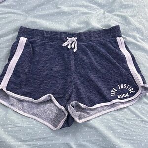 Justice Navy Blue Athletic Shorts